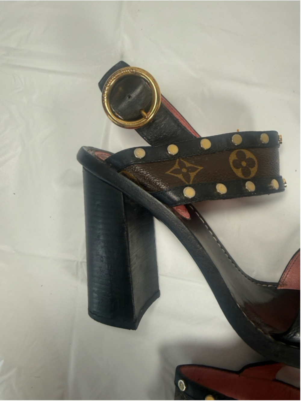 Designer Louis Vuitton Size 8 38 Passenger Style Sandal Women's Heels - Picture 15 of 16